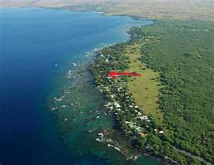 aerial shot of puako
