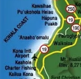 map of puako